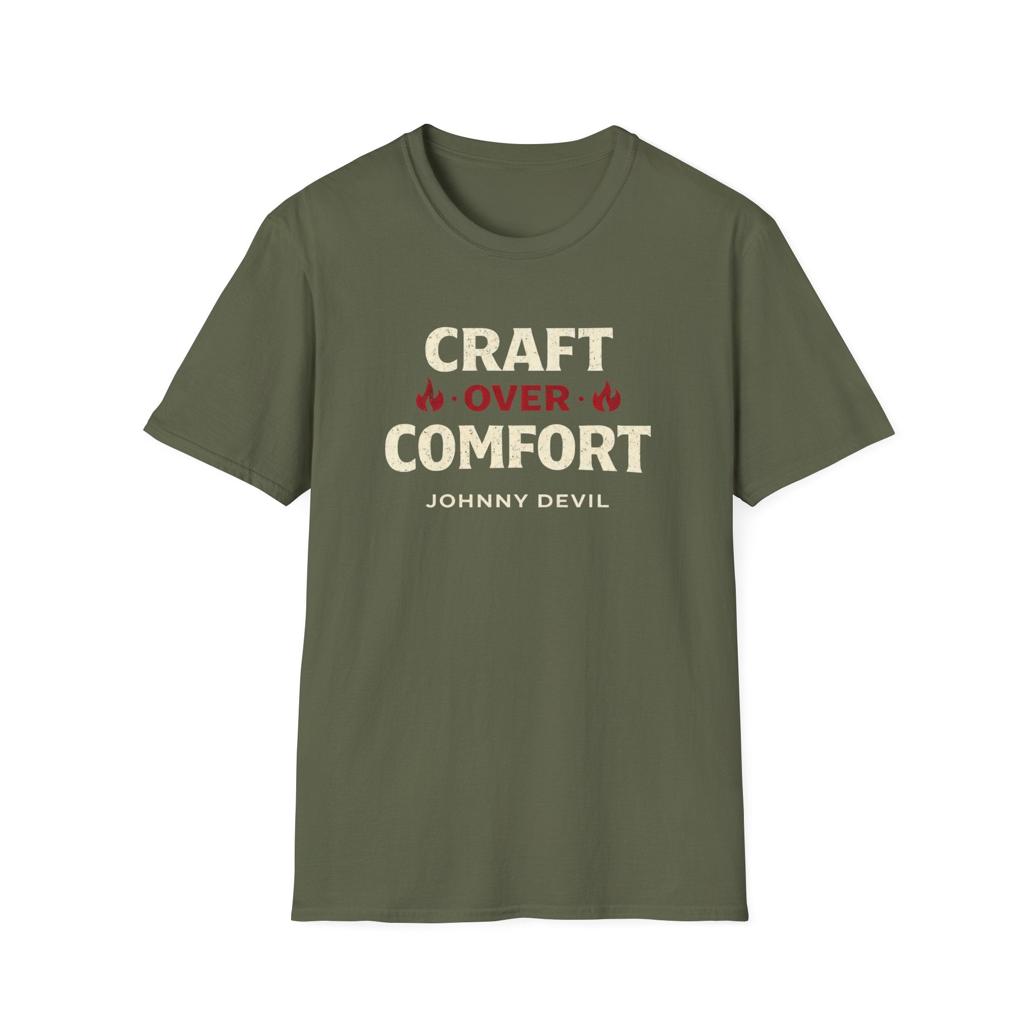 Craft Over Comfort - Bold Text T-Shirt