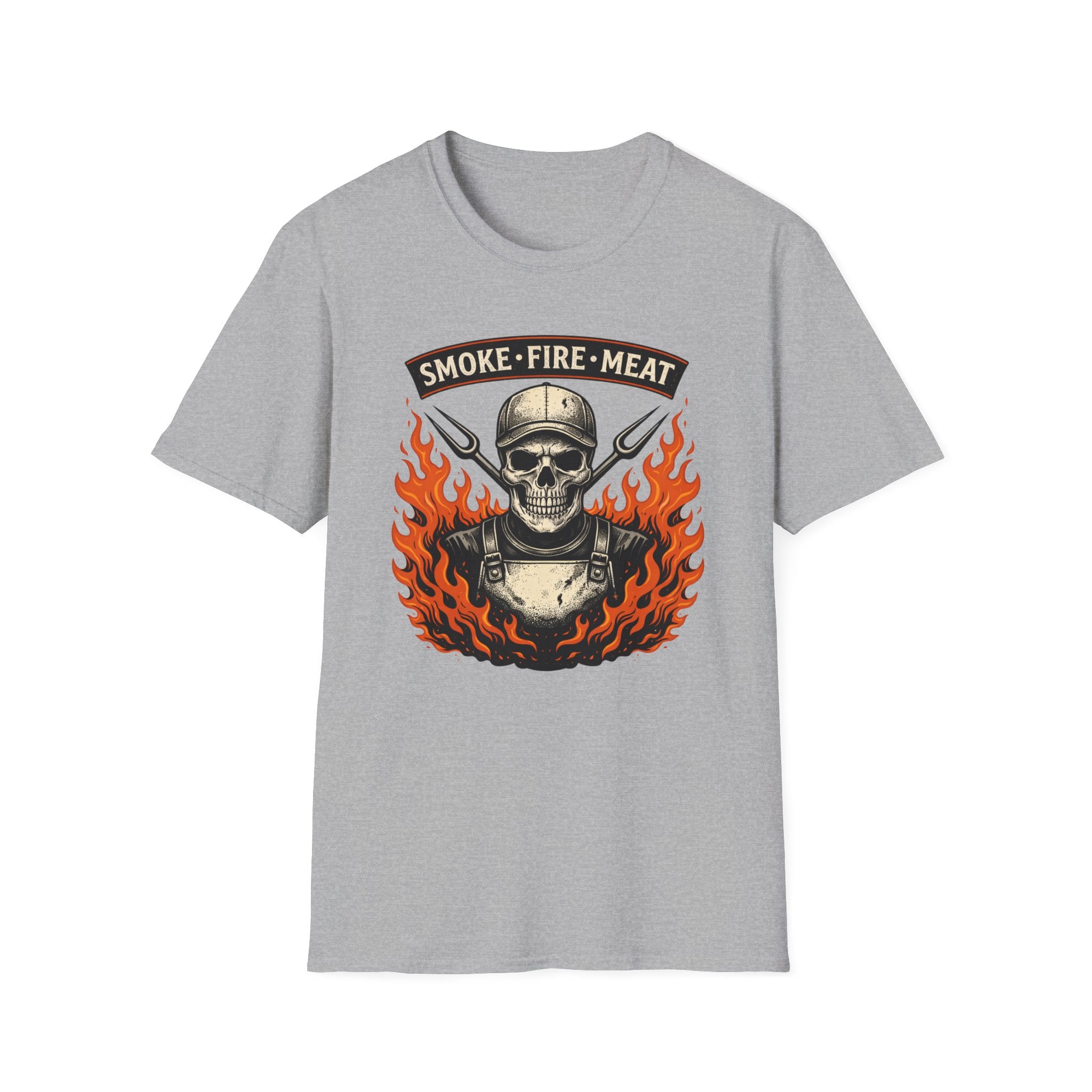 Smoke Fire Meat - Skull T-shirt