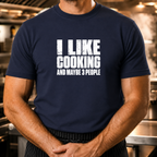 I Like Cooking - Bold Text T-Shirt