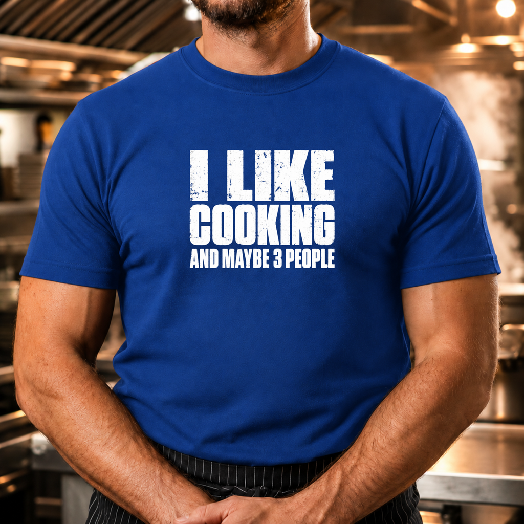 I Like Cooking - Bold Text T-Shirt