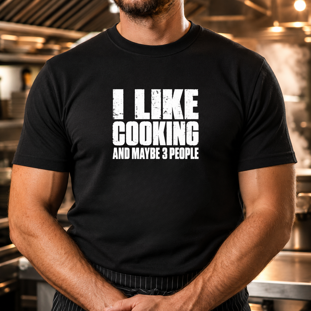 I Like Cooking - Bold Text T-Shirt