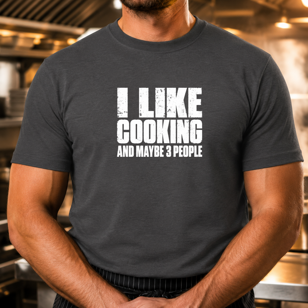 I Like Cooking - Bold Text T-Shirt