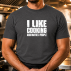 I Like Cooking - Bold Text T-Shirt