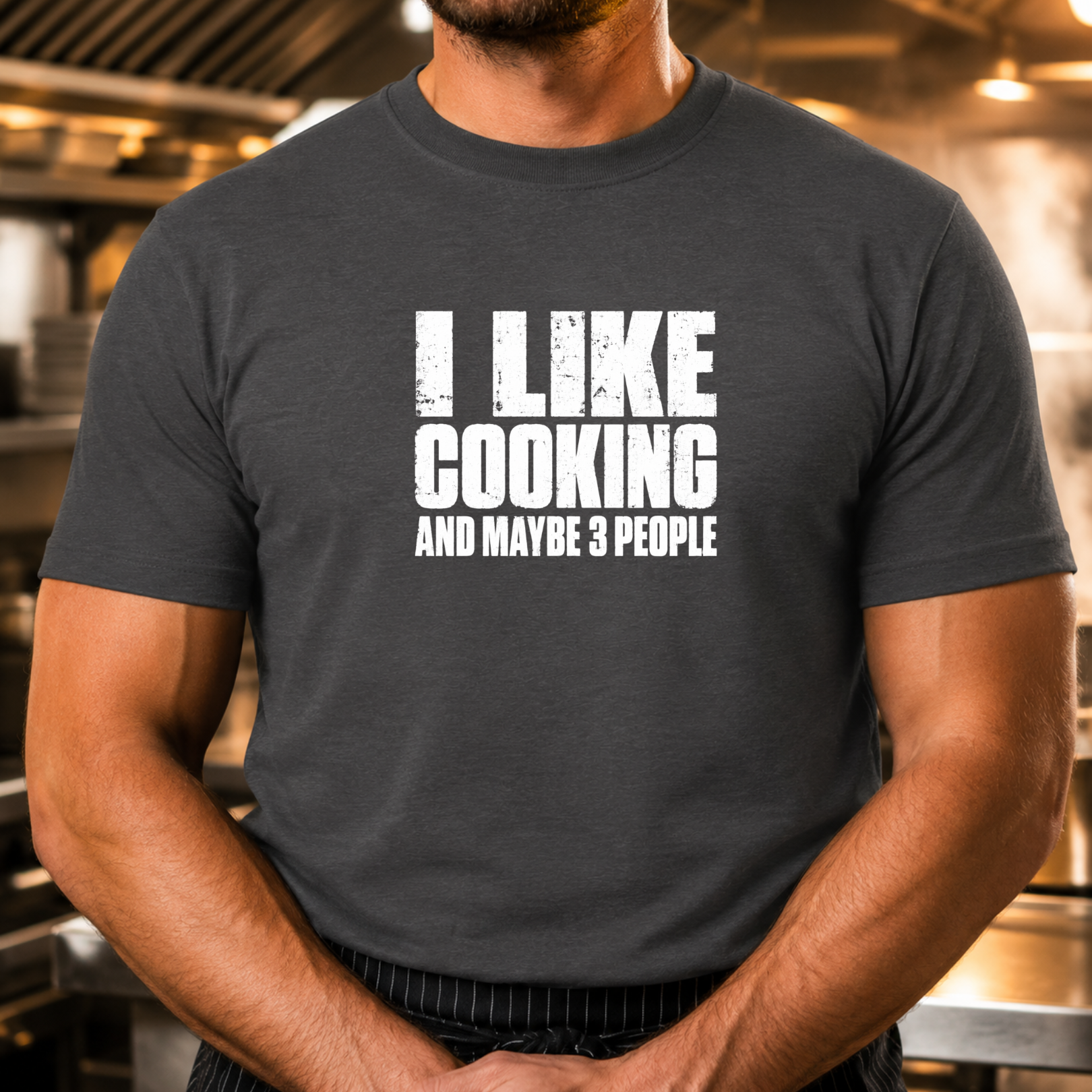 I Like Cooking - Bold Text T-Shirt