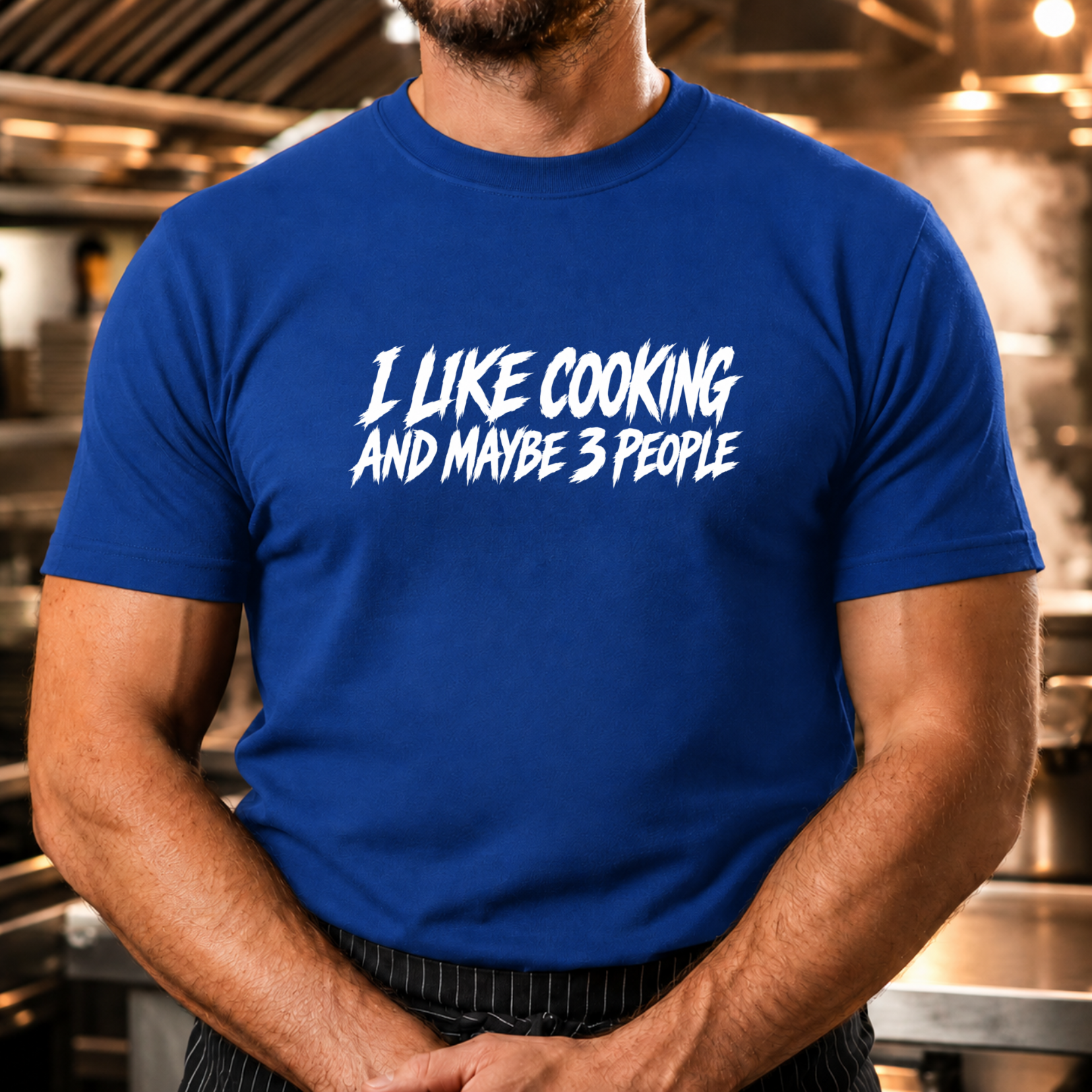 I Like Cooking.. Paintbrush Text T-Shirt