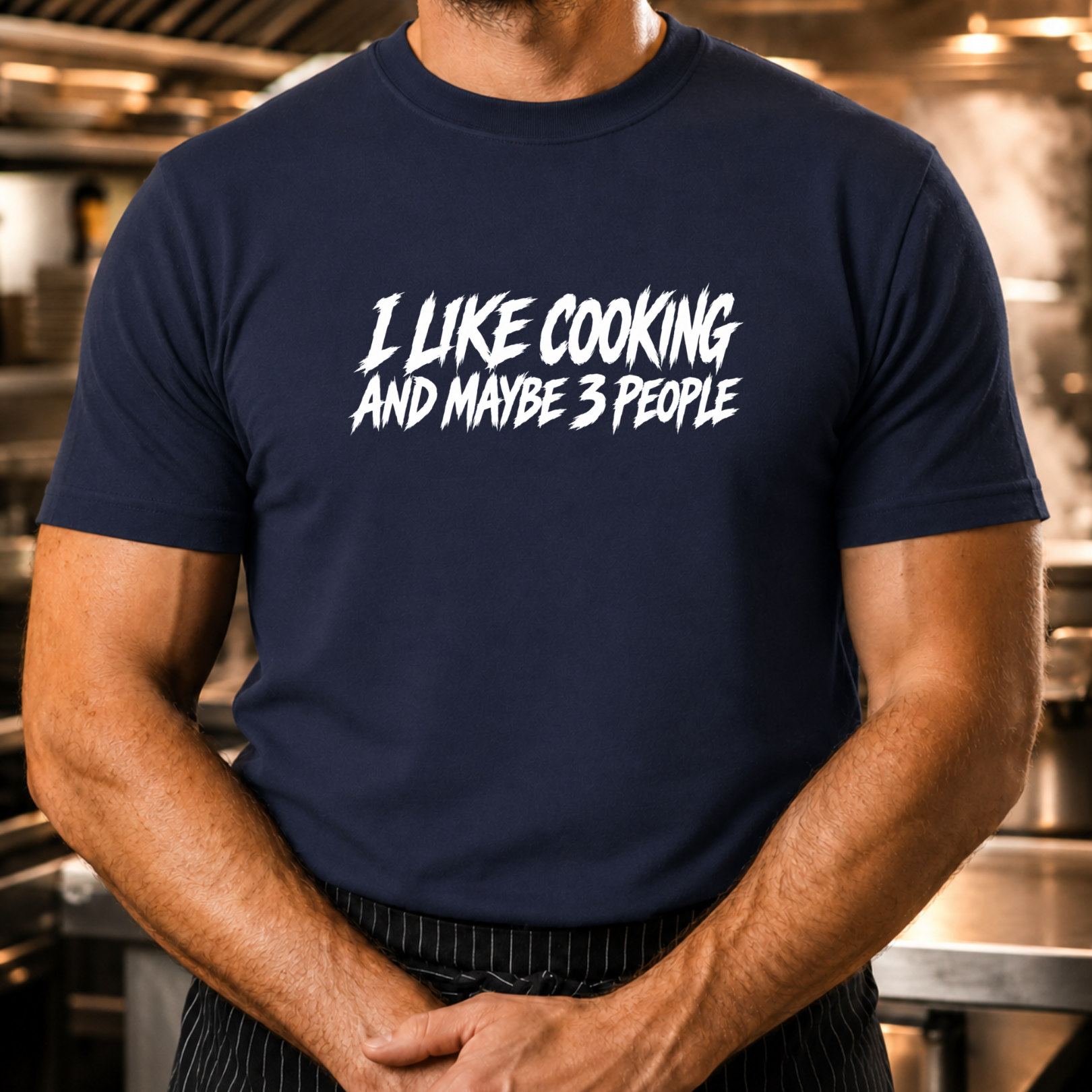 I Like Cooking.. Paintbrush Text T-Shirt