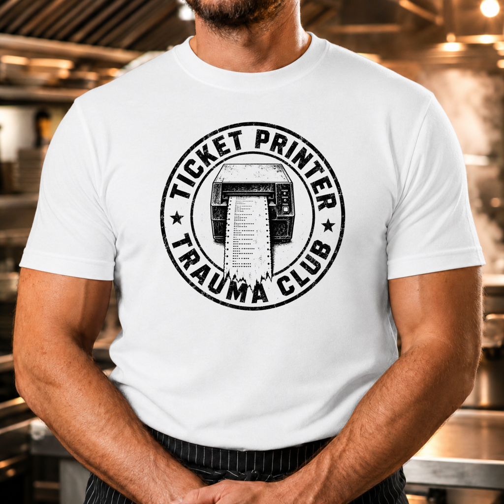 Ticket Printer Trauma Club T-Shirt