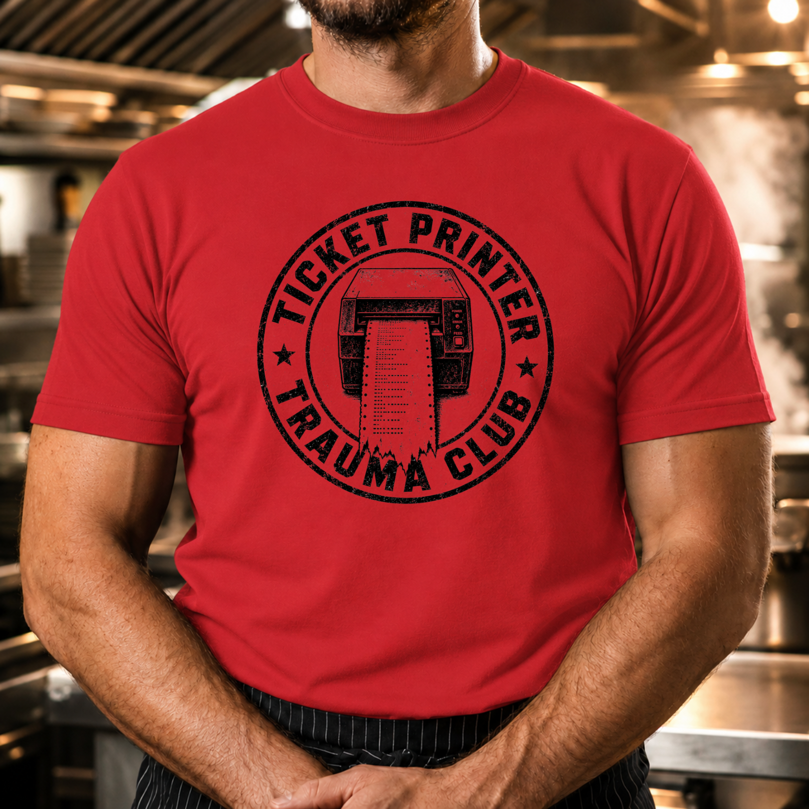 Ticket Printer Trauma Club T-Shirt