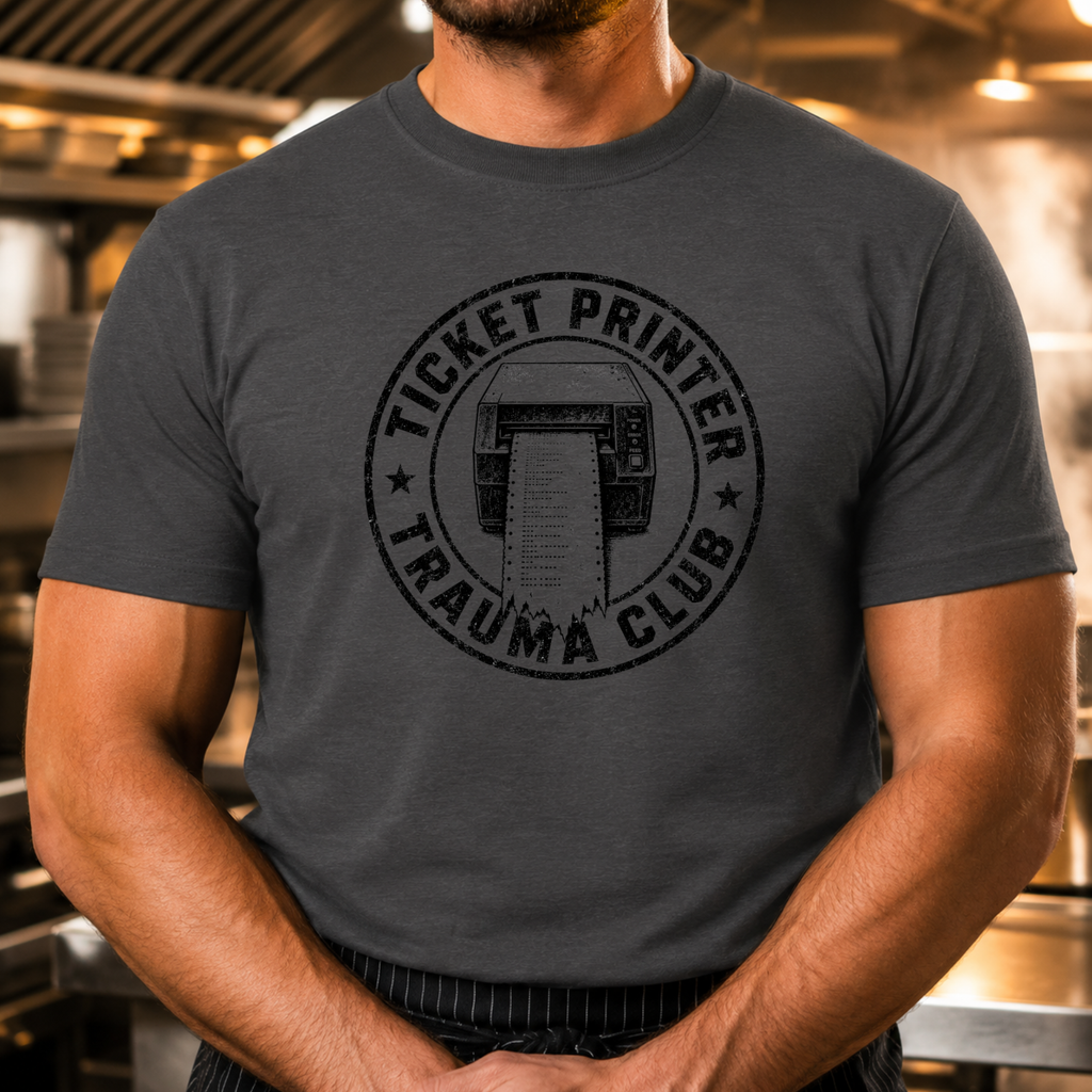 Ticket Printer Trauma Club T-Shirt
