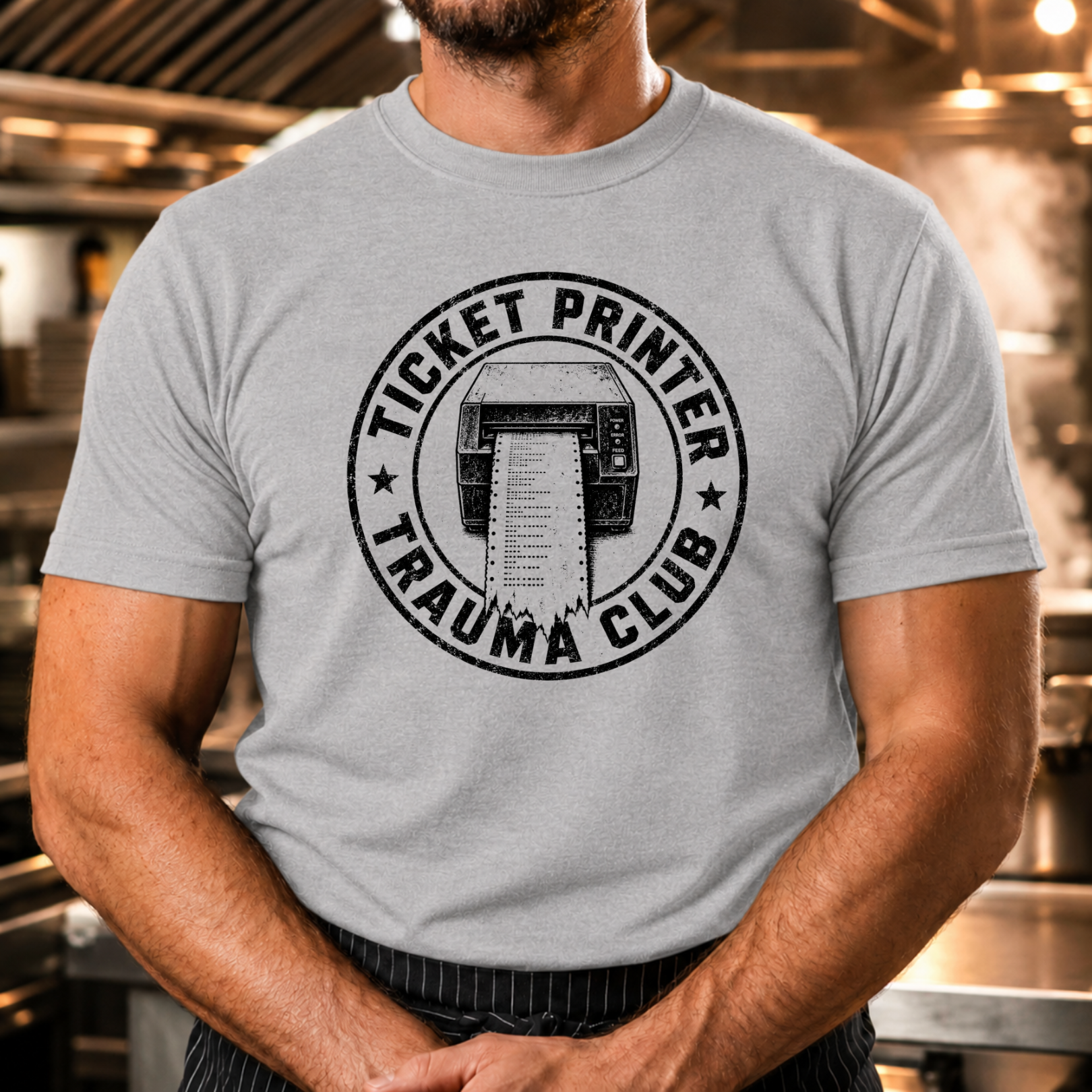 Ticket Printer Trauma Club T-Shirt