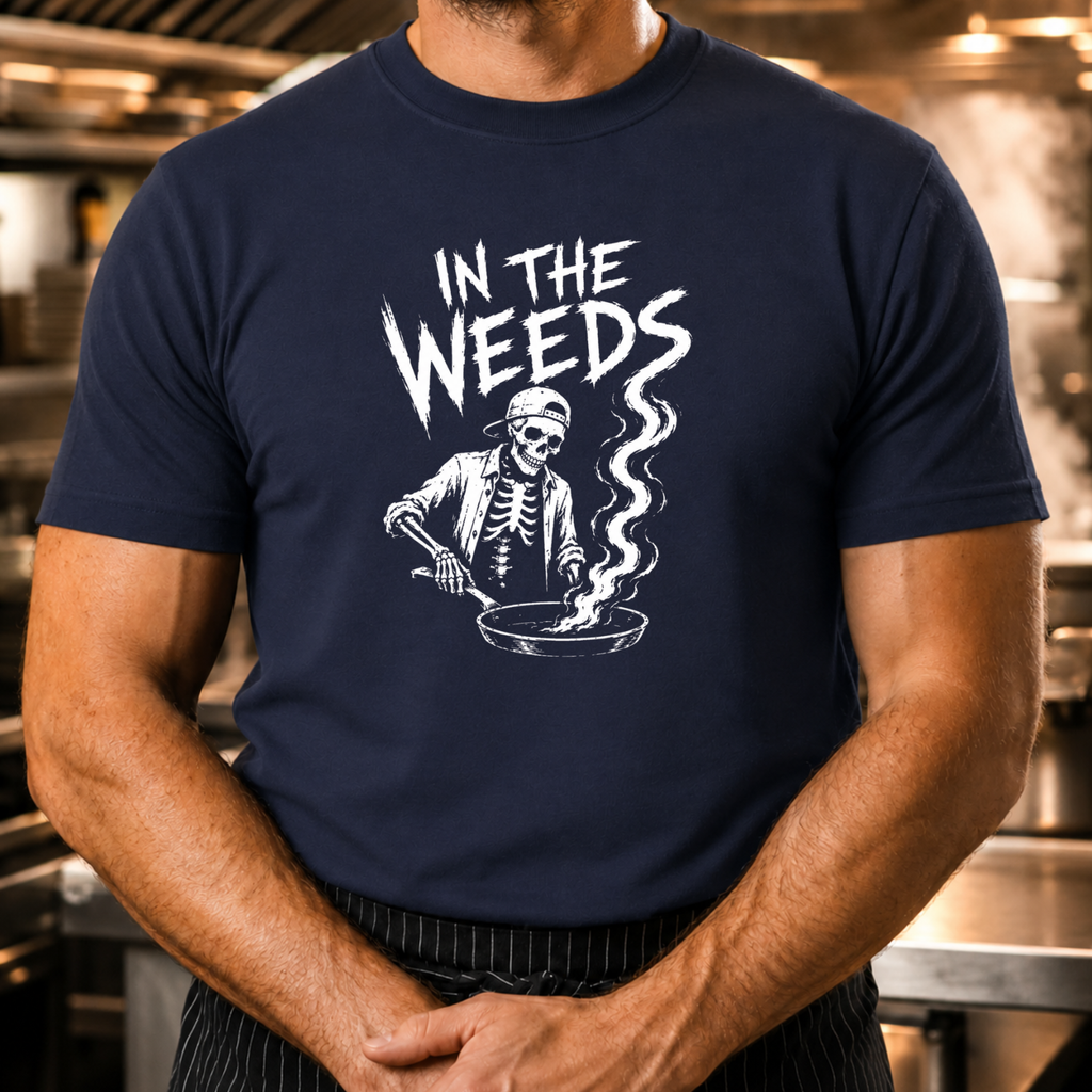 Weeds - Skeleton & Frying Pan T-Shirt