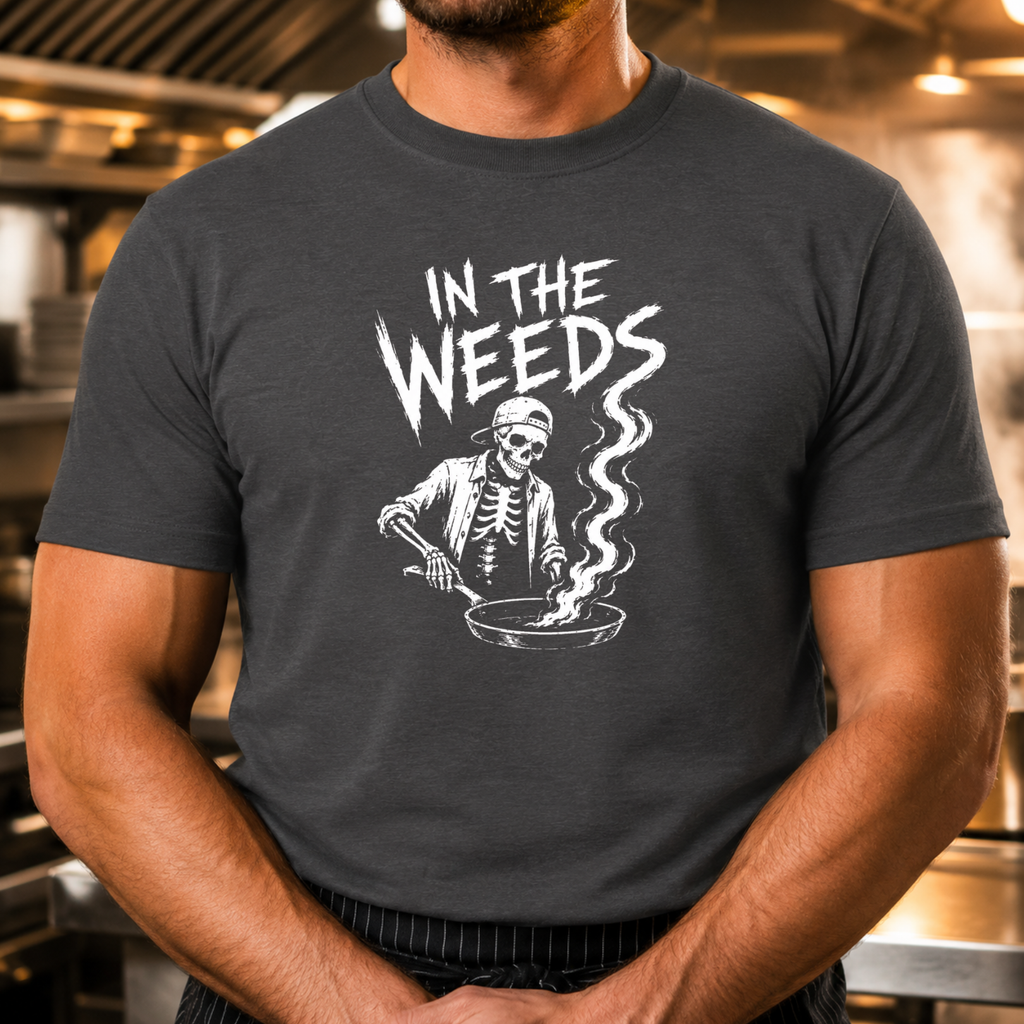Weeds - Skeleton & Frying Pan T-Shirt