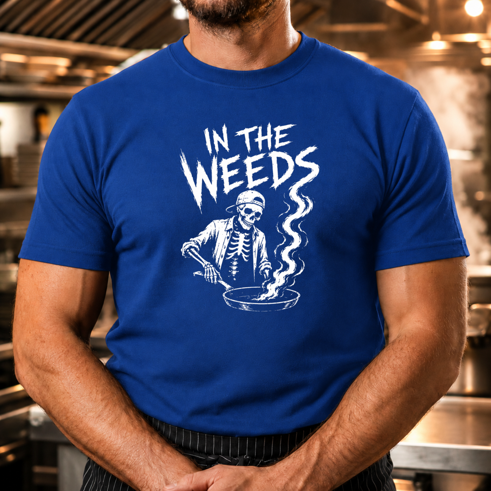 Weeds - Skeleton & Frying Pan T-Shirt