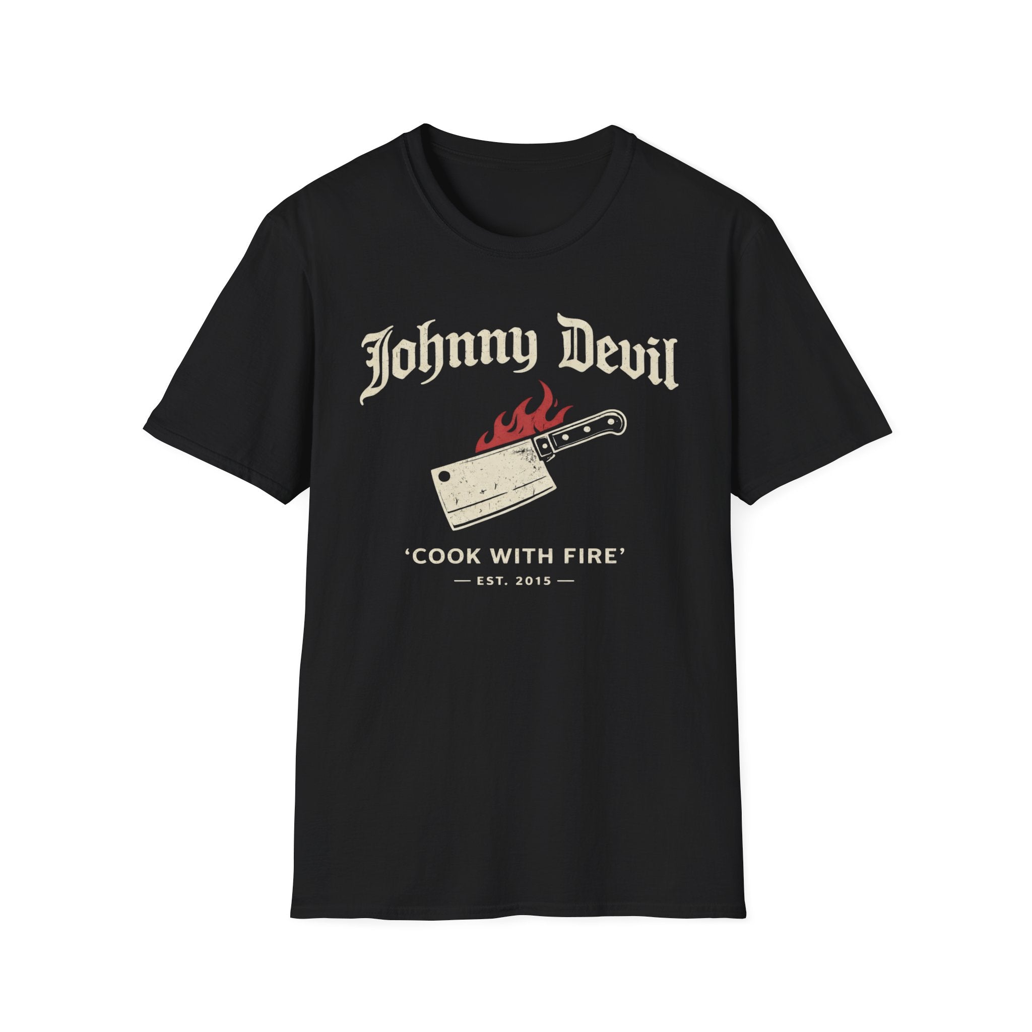 Cook with Fire - Gothic Style Cleaver T-Shirt