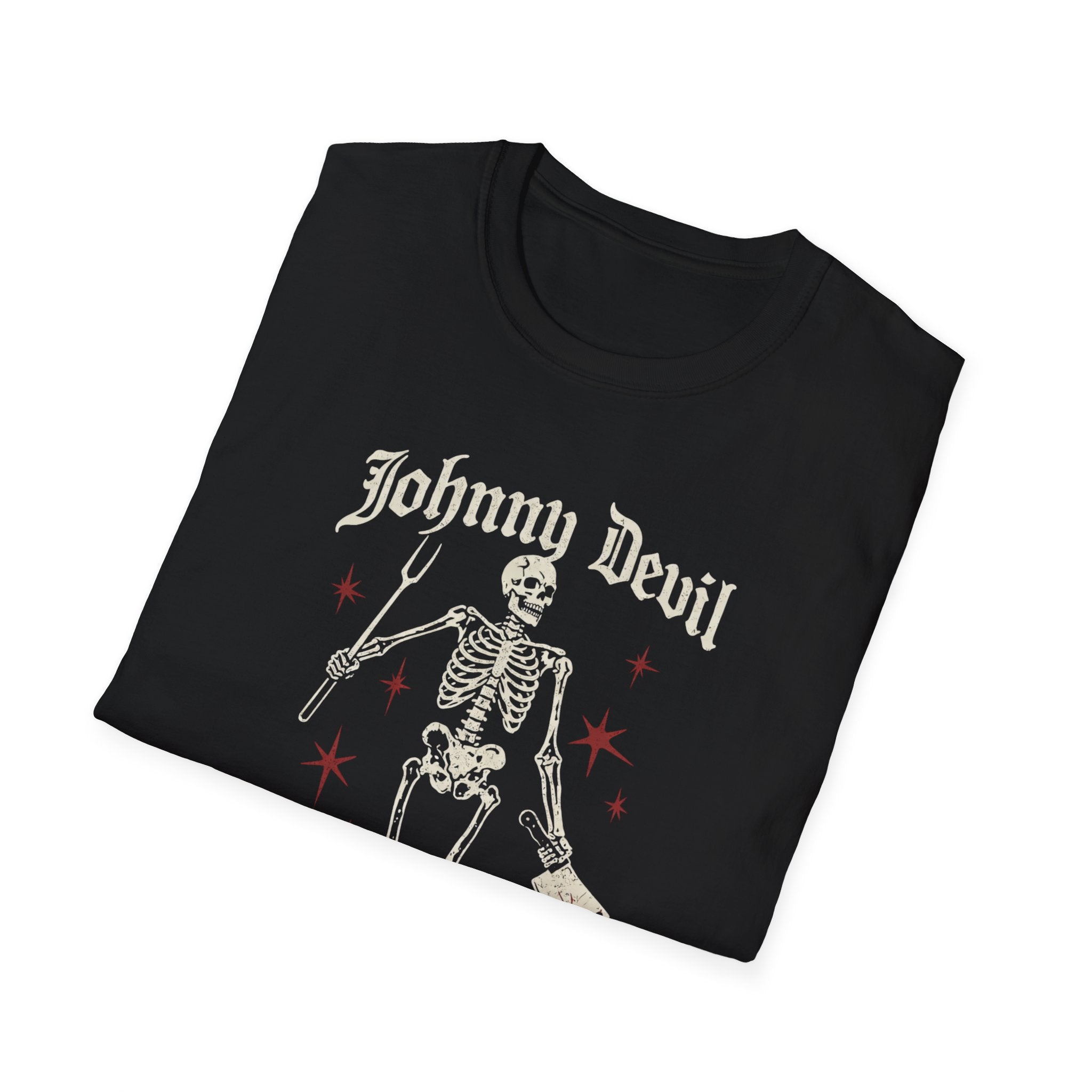 Cook with Fire - Gothic Style Skeleton T-Shirt