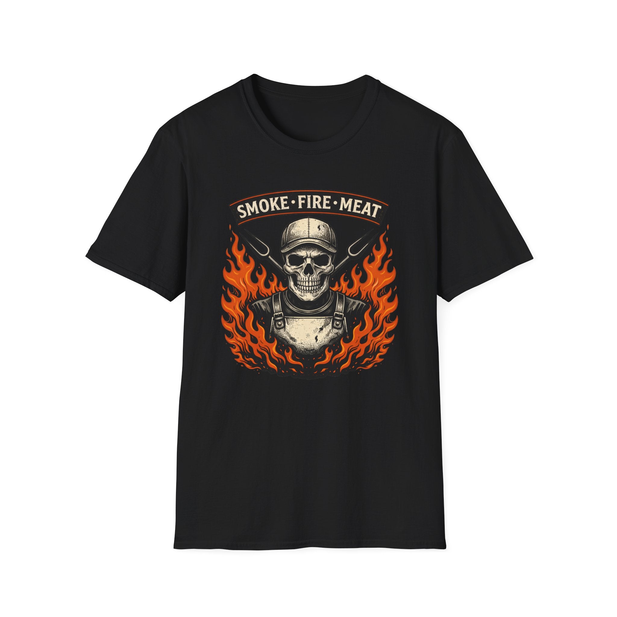 Smoke Fire Meat - Skull T-shirt