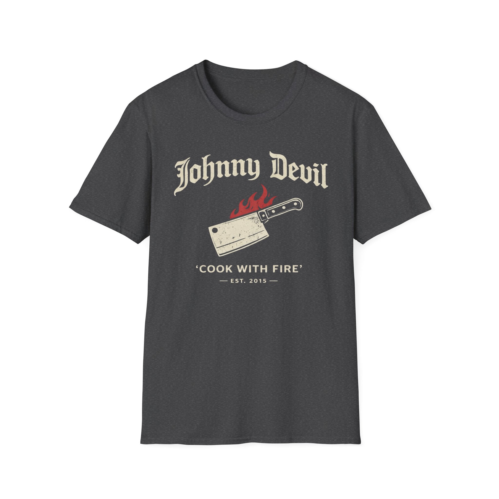 Cook with Fire - Gothic Style Cleaver T-Shirt