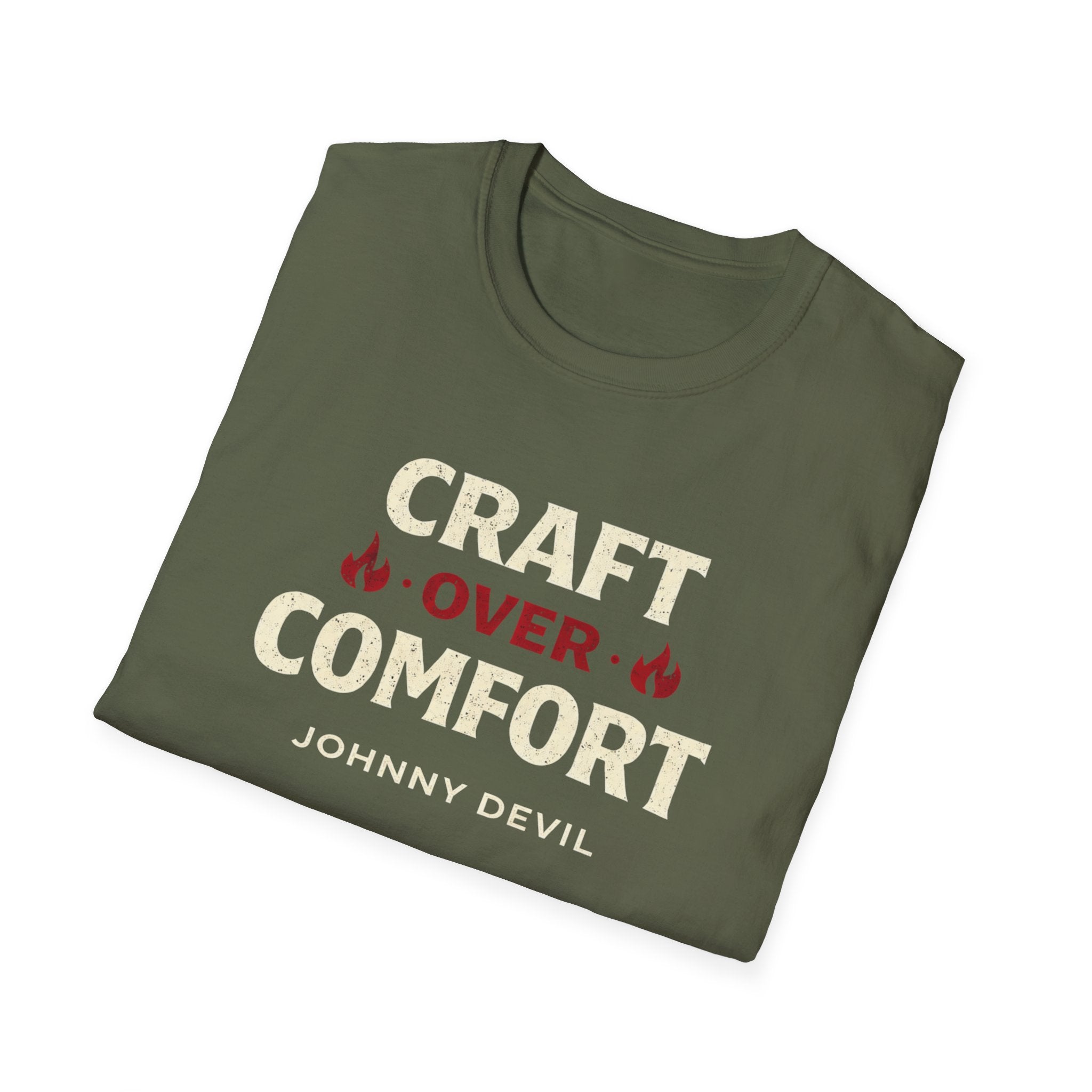 Craft Over Comfort - Bold Text T-Shirt