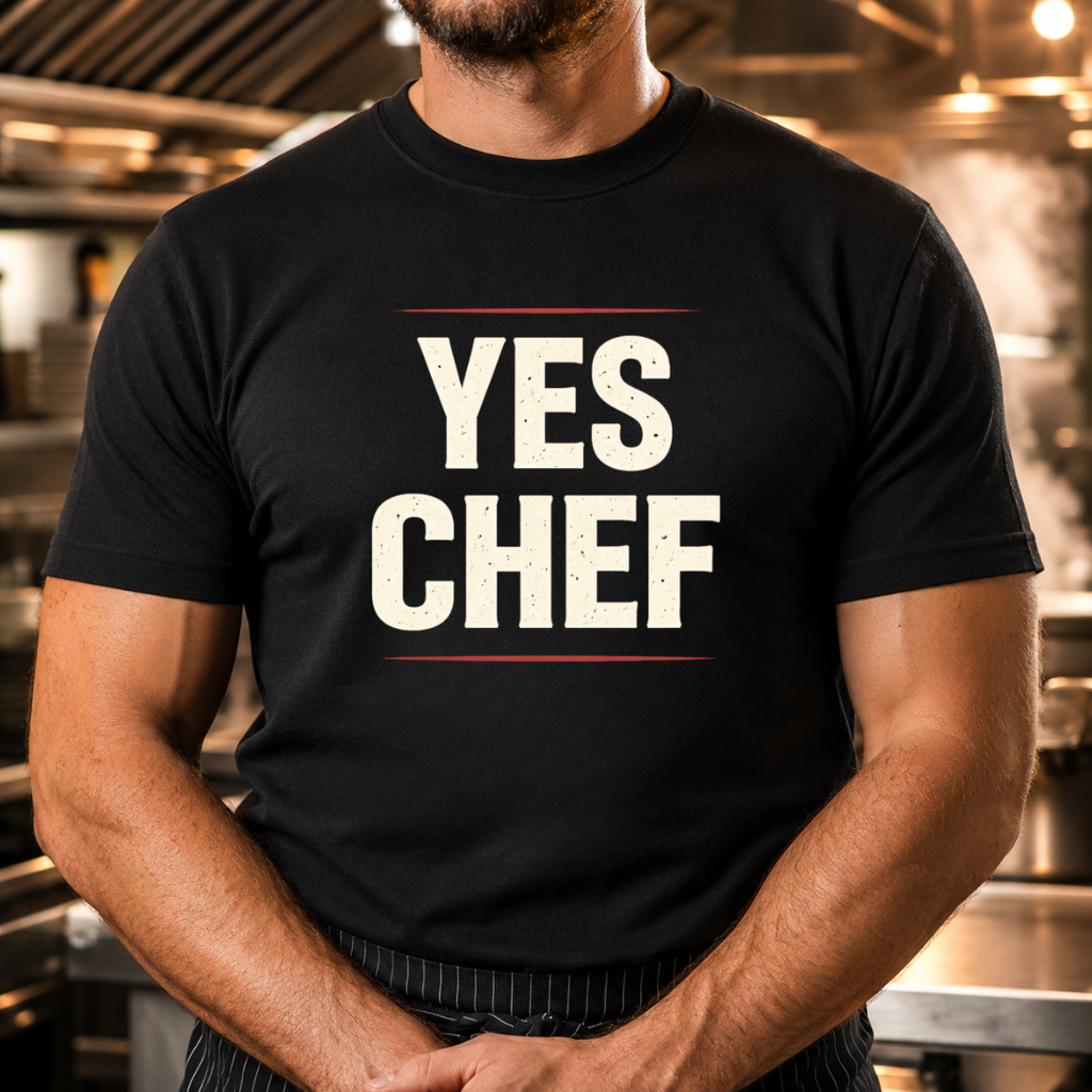Yes Chef - Bold Text T-Shirt