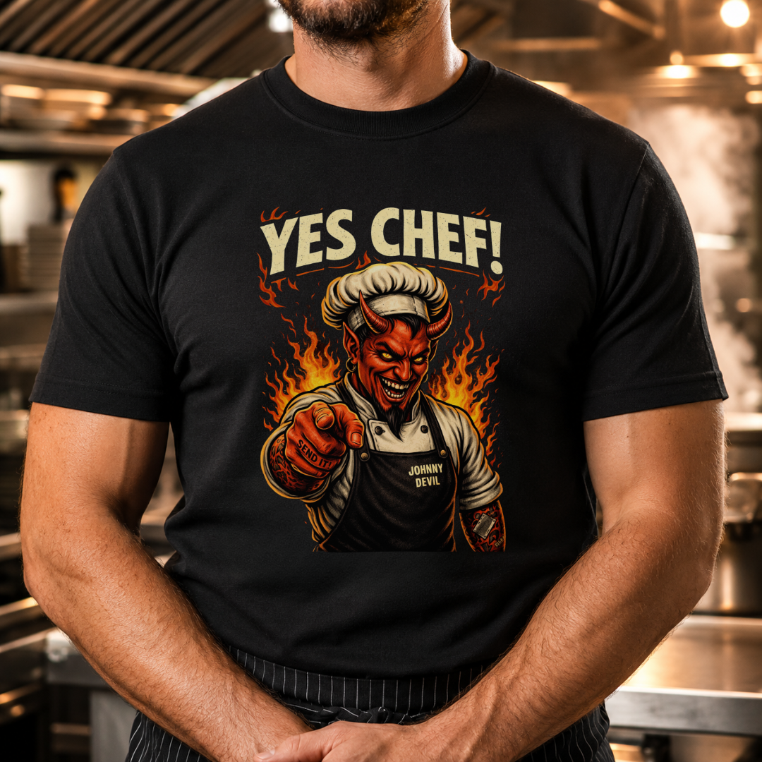 Yes Chef - Pointing Devil T-Shirt
