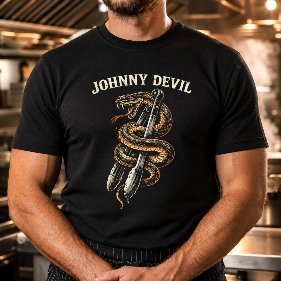 Snake & Tongs - Johnny Devil T-shirt