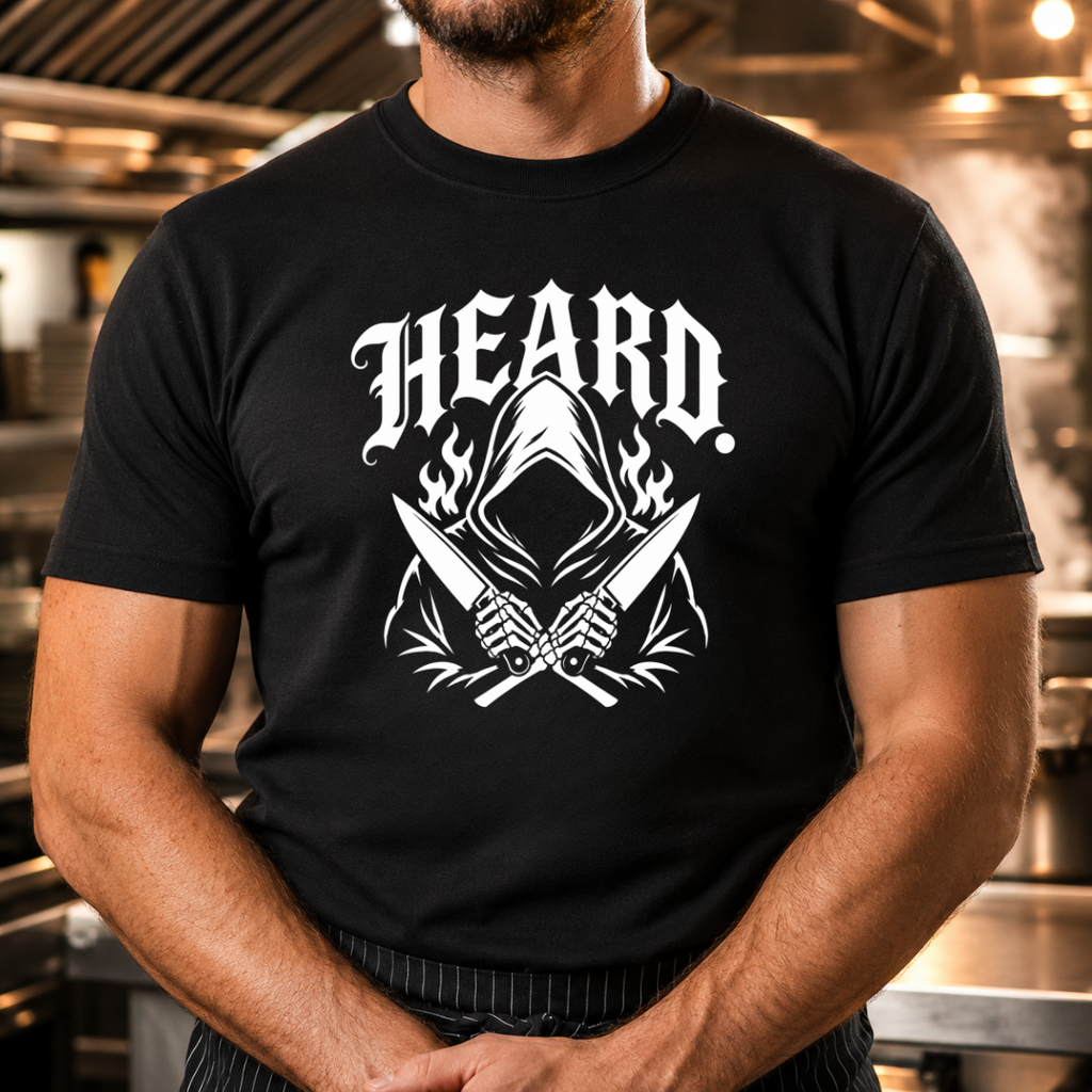 Heard. Grim Reaper Chef Knives Tshirt