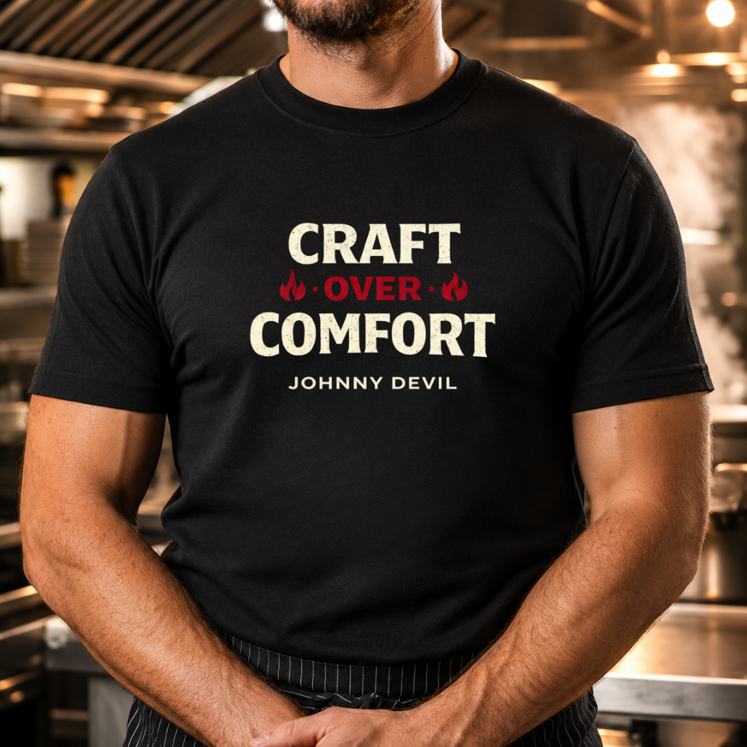 Craft Over Comfort - Bold Text T-Shirt
