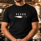 'Heard' Horizontal Chef Knife Tshirt