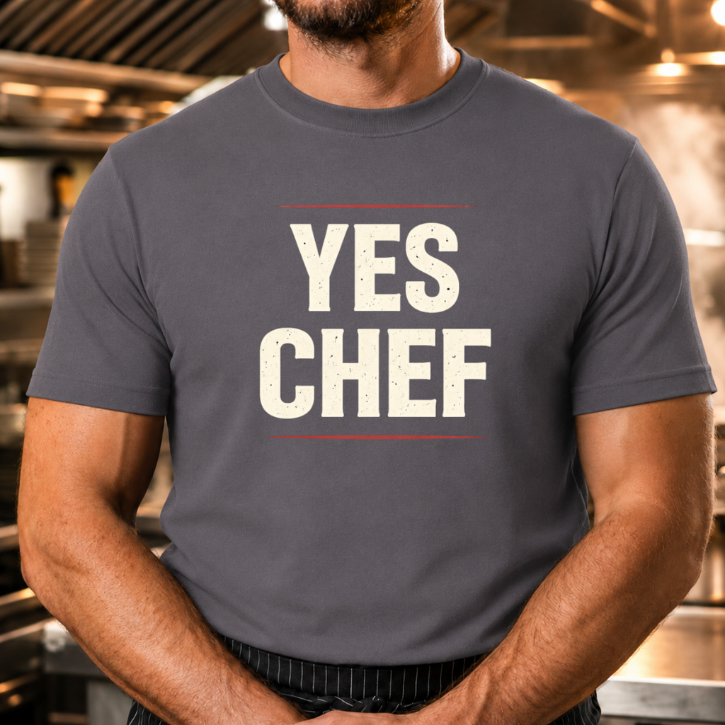 Yes Chef - Bold Text T-Shirt