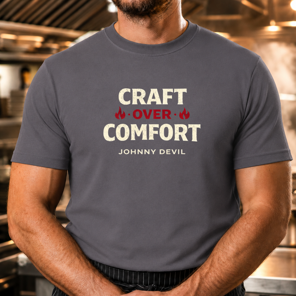 Craft Over Comfort - Bold Text T-Shirt