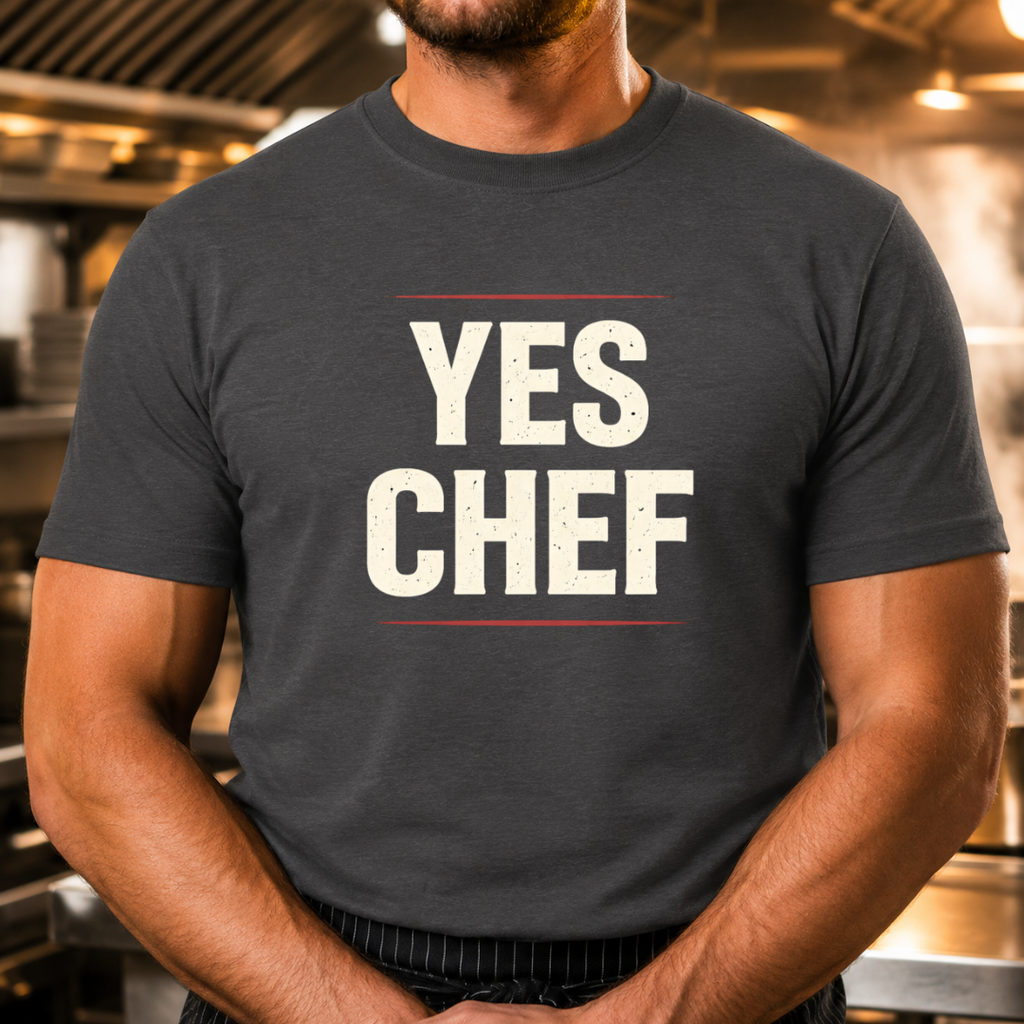 Yes Chef - Bold Text T-Shirt