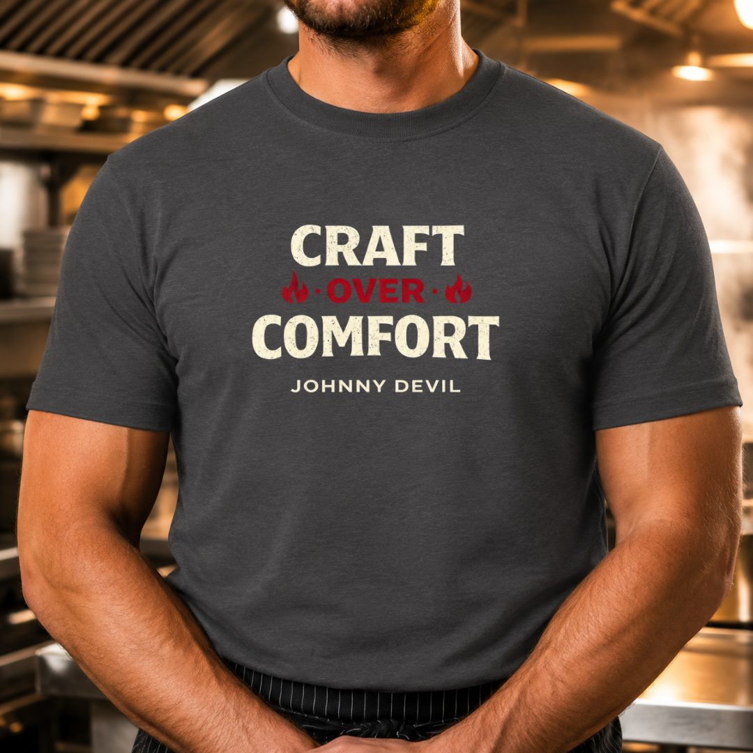 Craft Over Comfort - Bold Text T-Shirt