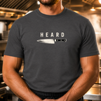 'Heard' Horizontal Chef Knife Tshirt