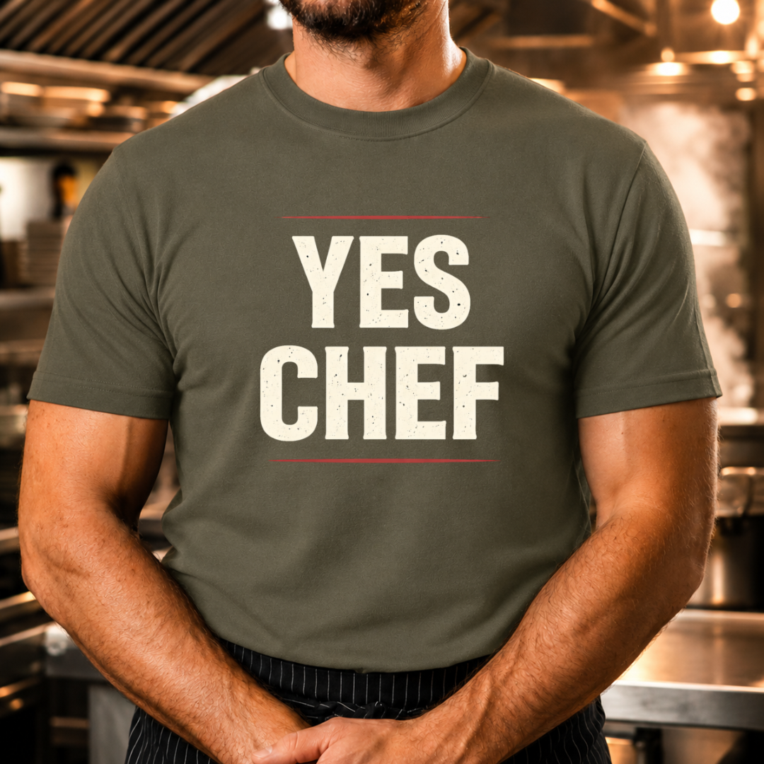 Yes Chef - Bold Text T-Shirt