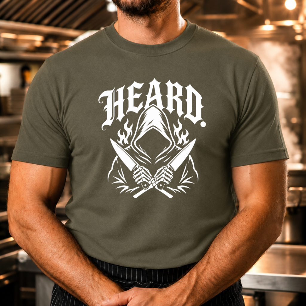 Heard. Grim Reaper Chef Knives Tshirt