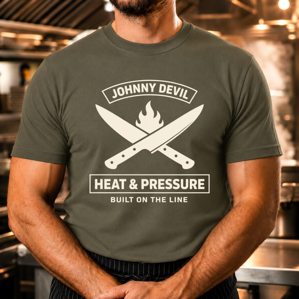 Heat & Pressure - Crossed Knives T-Shirt