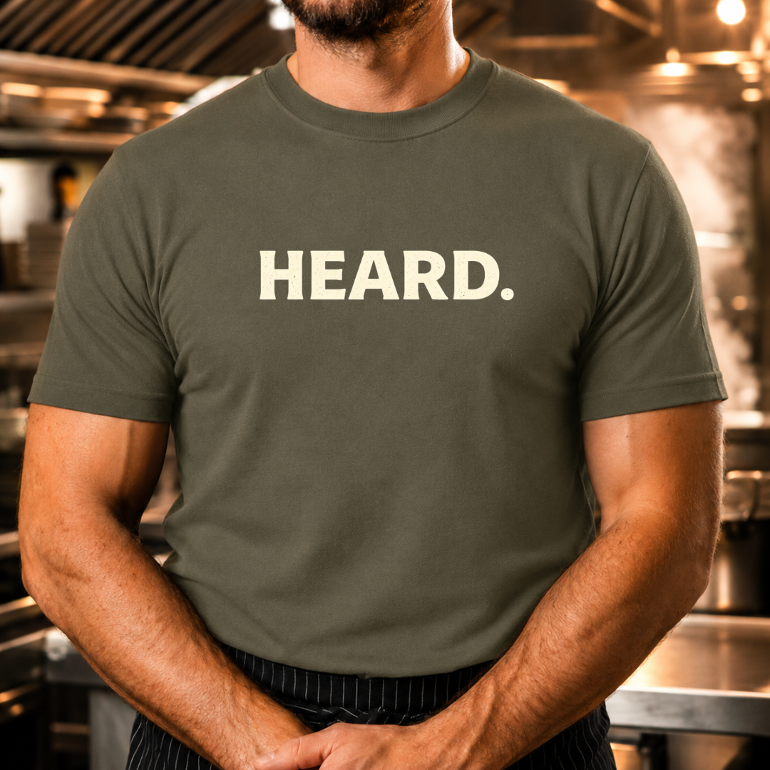 Heard - Bold Text T-Shirt