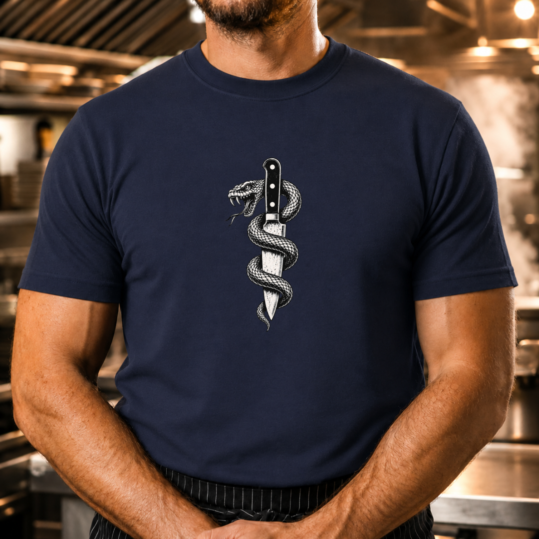 Snake & Chef Knife Tshirt
