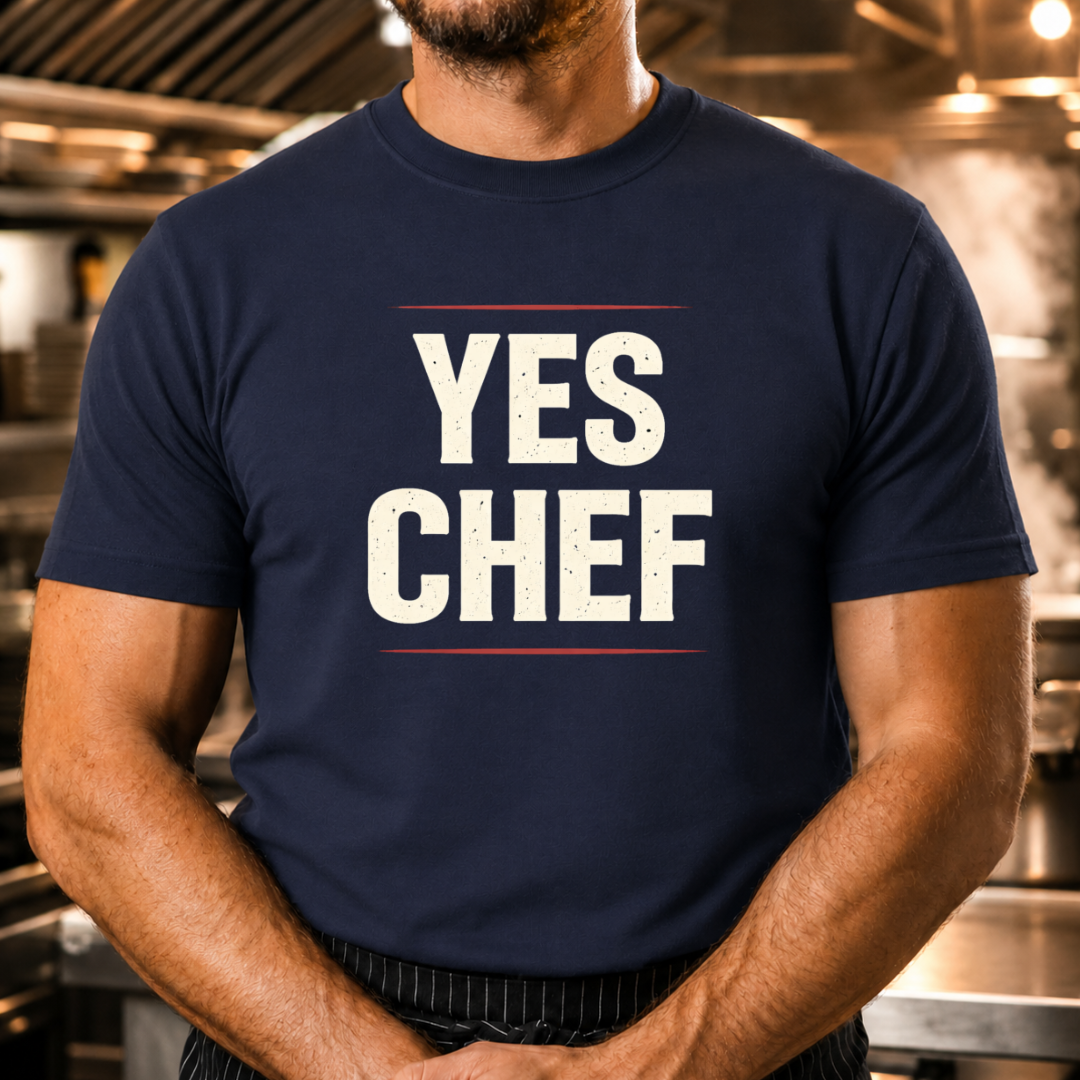 Yes Chef - Bold Text T-Shirt