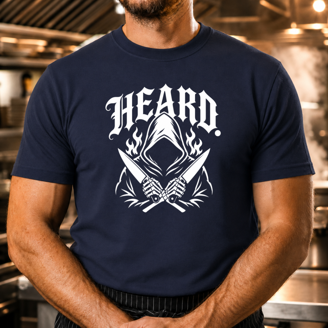 Heard. Grim Reaper Chef Knives Tshirt