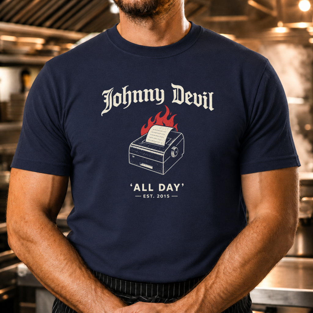 All Day - Ticket Printer JD Gothic Tshirt