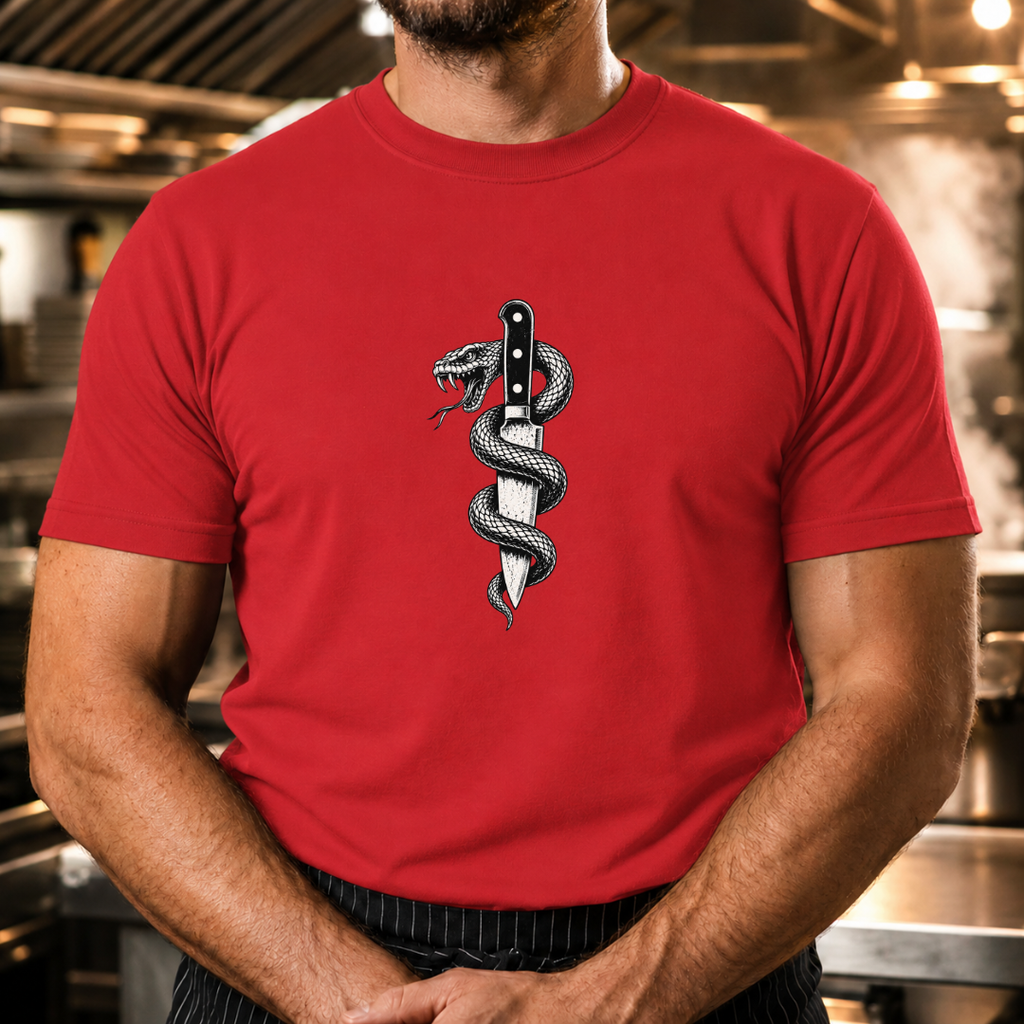 Snake & Chef Knife Tshirt