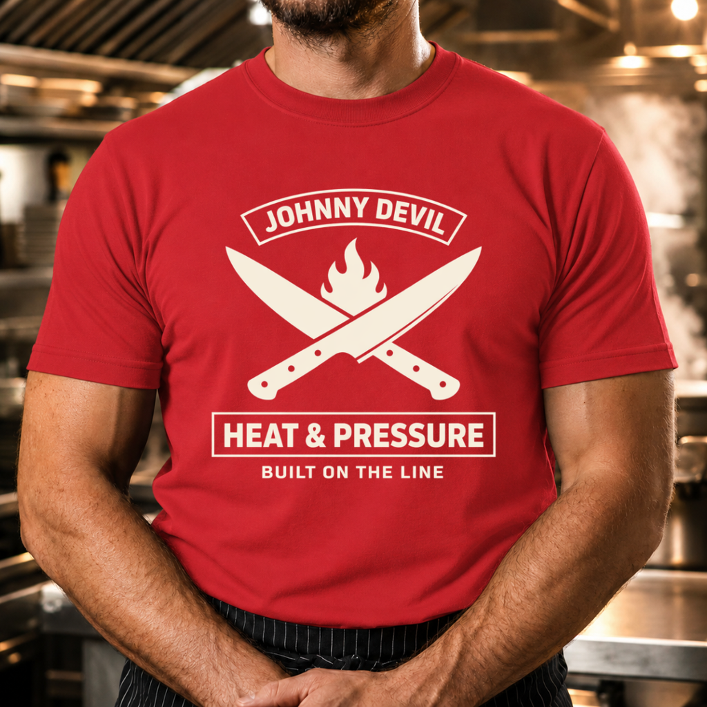 Heat & Pressure - Crossed Knives T-Shirt