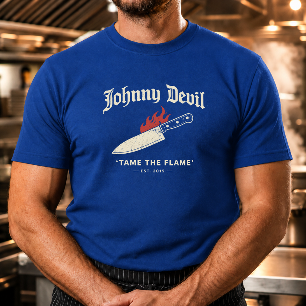 Tame the Flame - Chef Knife JD Gothic Tshirt