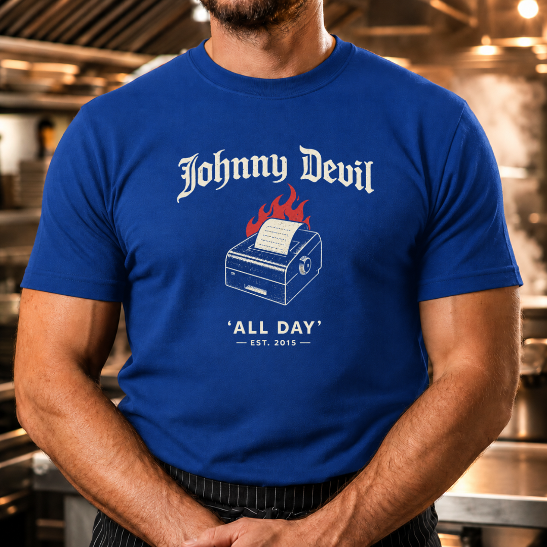 All Day - Ticket Printer JD Gothic Tshirt