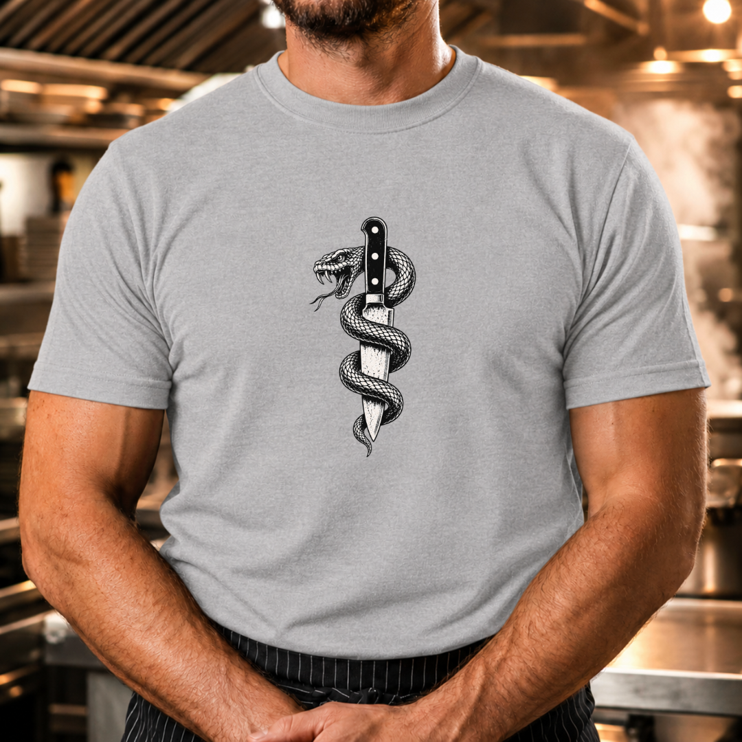 Snake & Chef Knife Tshirt
