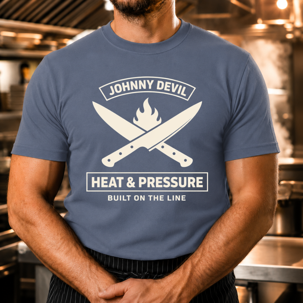 Heat & Pressure - Crossed Knives T-Shirt