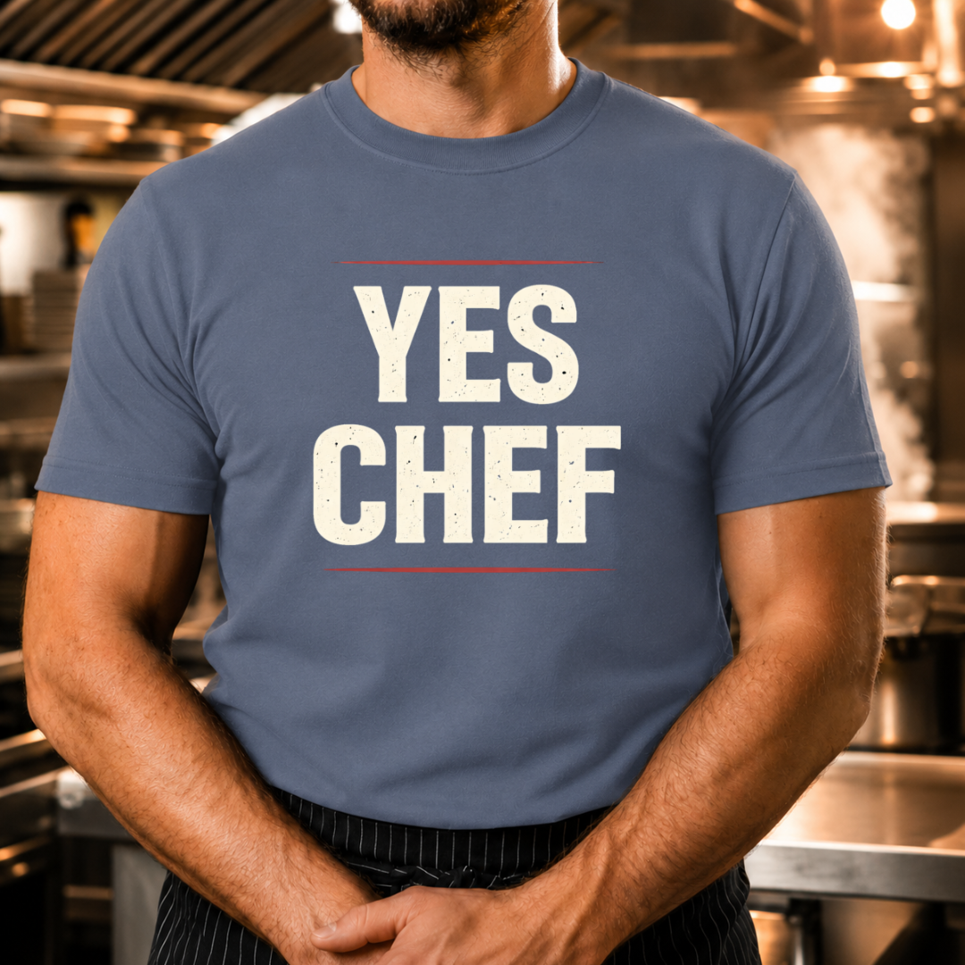 Yes Chef - Bold Text T-Shirt