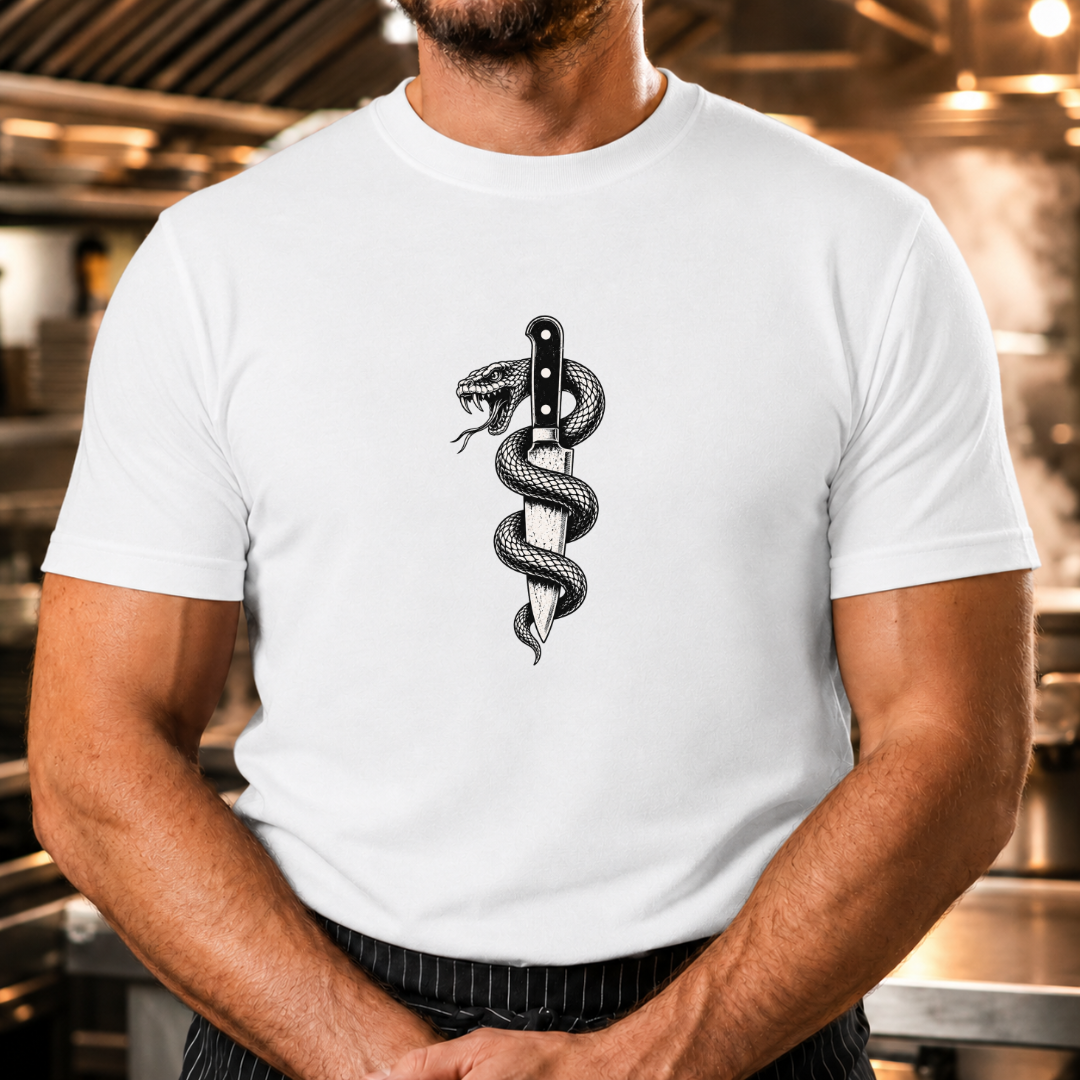 Snake & Chef Knife Tshirt